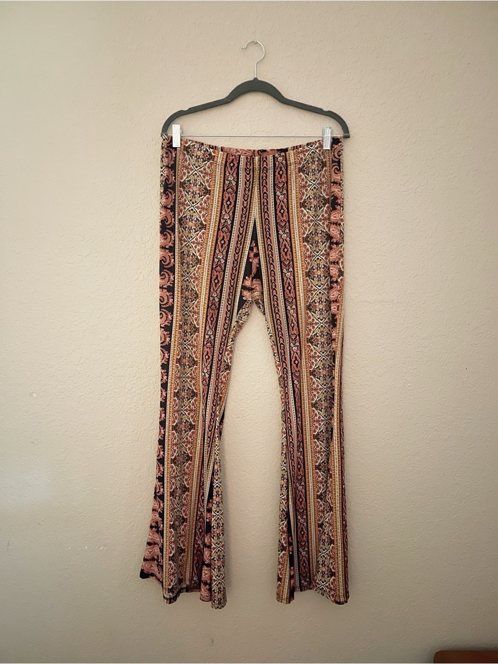 Forever 21 Paisley Floral Bohemian Wide Leg Pants